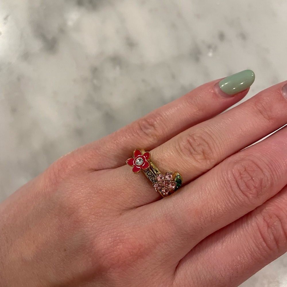 Juicy Couture Vintage Flower Rings